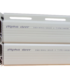 Cửa cuốn nhôm khe thoáng Alpha door A 608 - - Thân cửa bằng hợp kim nhôm theo tiêu chuẩn 6063 - Sơn cao cấp AKZO NOBEL màu ghi sần - Nan đơn 2 chân dày, 2 vít, khe thoáng hình oval - KT ( R4m x C5m) - ISO:9001-2008 - móc dày 0.85mm vai và chân dày 0.9mm